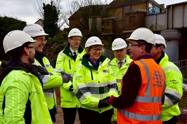 TVO Leadsom visit to Shoreham